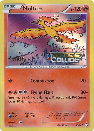 Moltres (XY127) (Staff) [XY: Black Star Promos] | Good Games Morley