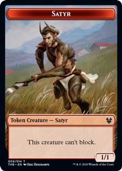 Satyr // Goblin Construct Double-Sided Token [Challenger Decks 2021 Tokens] | Good Games Morley