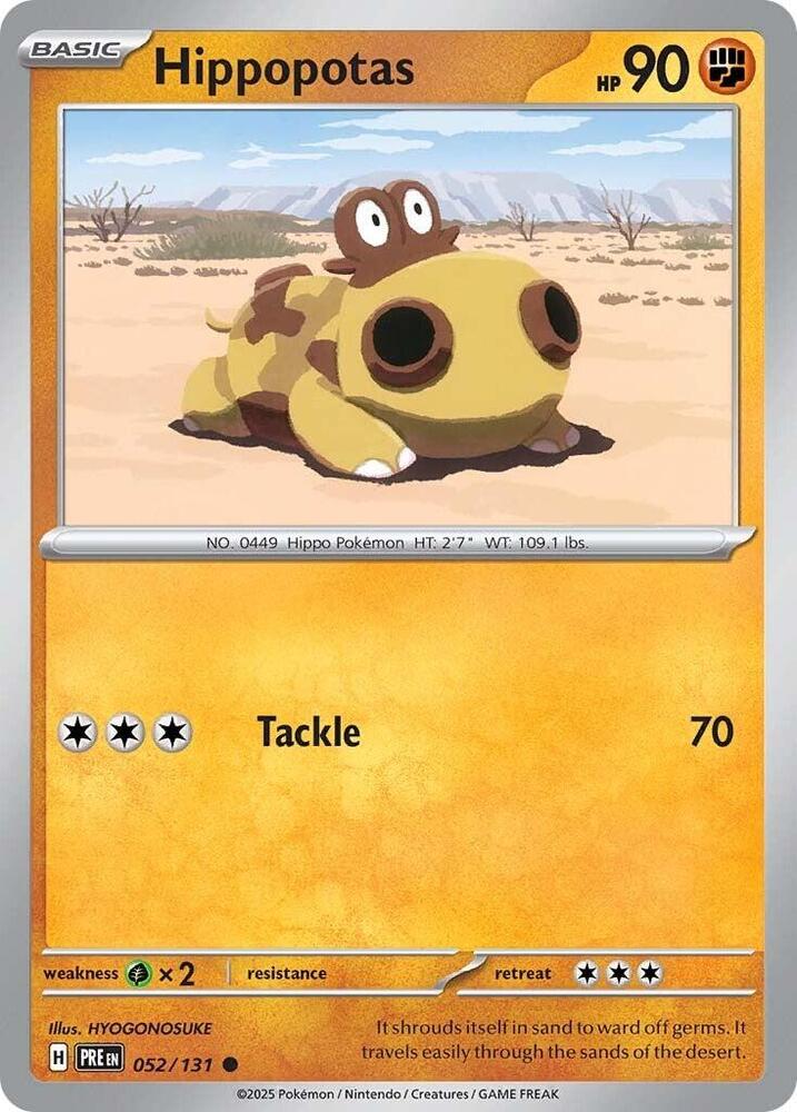 Hippopotas (052/131) [Scarlet & Violet: Prismatic Evolutions] | Good Games Morley
