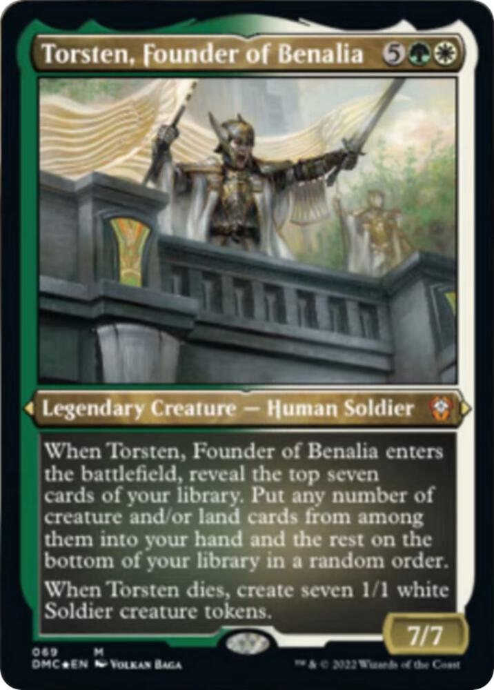 Torsten Founder of Benalia Foil Etched 69 (Commander: Dominaria United)  - Foil | Good Games Morley