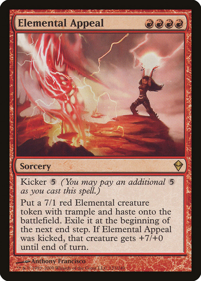 Elemental Appeal 123/249 (Zendikar)  | Good Games Morley