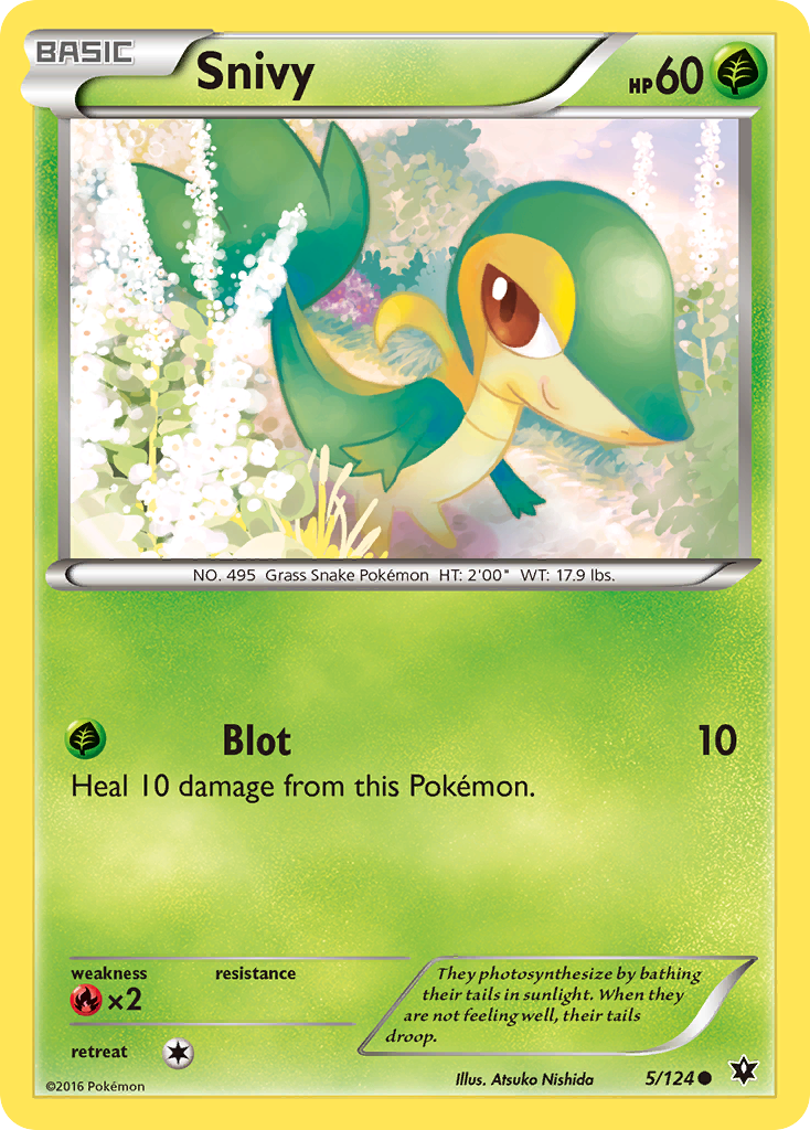 Snivy (5/124) [XY: Fates Collide] | Good Games Morley