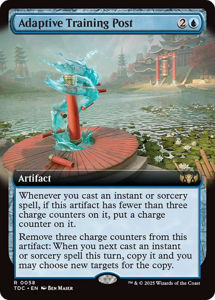 Adaptive Training Post (Extended Art) [Tarkir: Dragonstorm Commander] | Good Games Morley