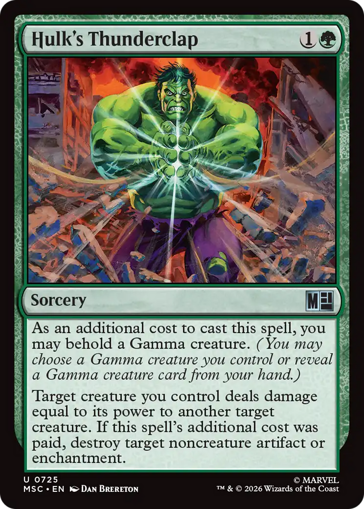 Hulk's Thunderclap [Marvel Super Heroes Commander] | Good Games Morley