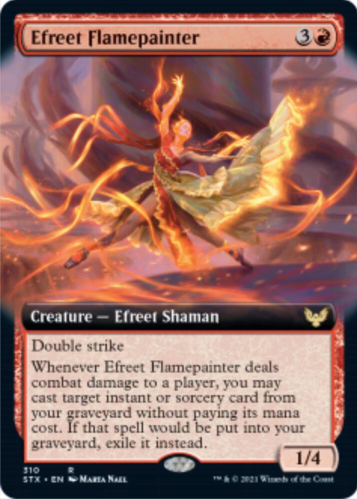 Efreet Flamepainter Extended Art 310 (Strixhaven: School of Mages)  | Good Games Morley