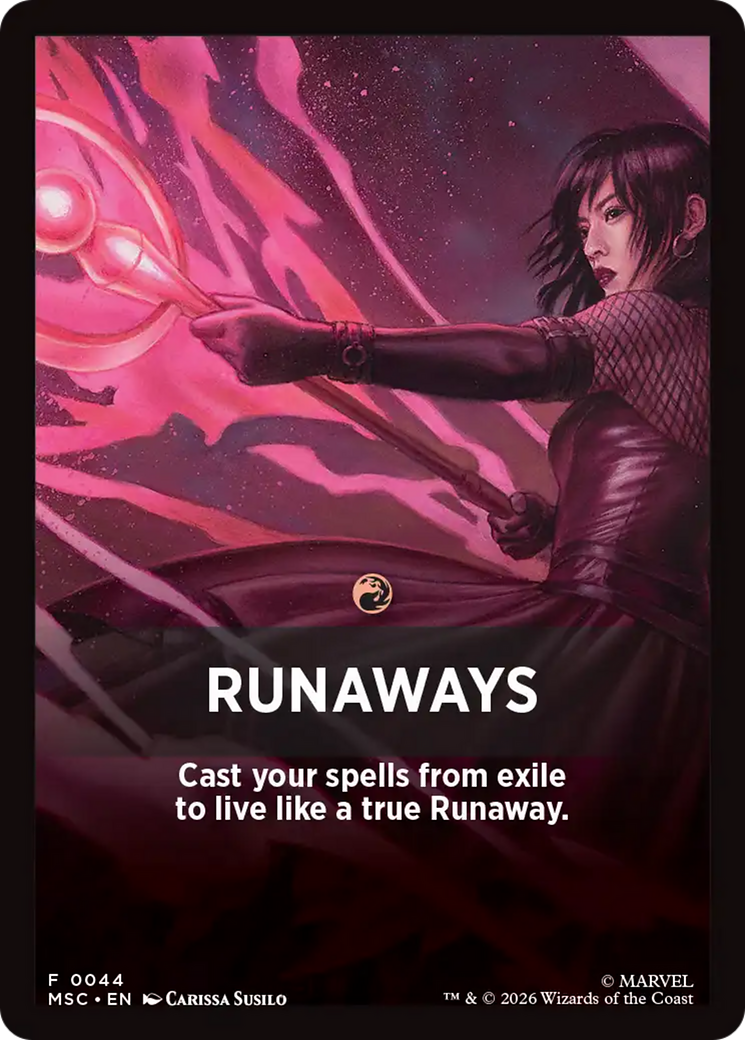 Runaways Theme Card [Marvel Super Heroes Commander] | Good Games Morley
