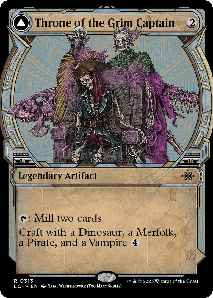 Throne of the Grim Captain // The Grim Captain 313/291 (The Lost Caverns of Ixalan)  - Showcase | Good Games Morley