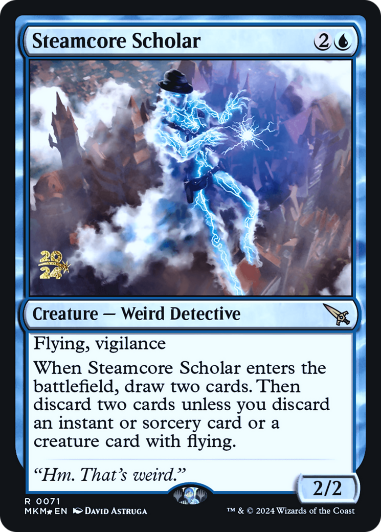 Steamcore Scholar [Murders at Karlov Manor Prerelease Promos] | Good Games Morley