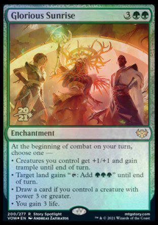 Glorious Sunrise [Innistrad: Crimson Vow Prerelease Promos] | Good Games Morley