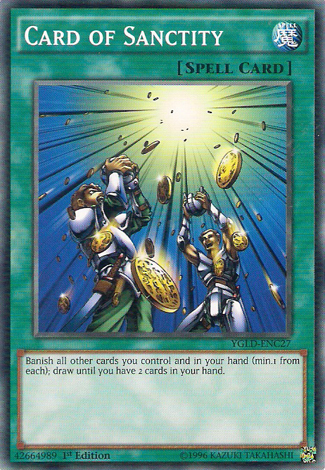 Card of Sanctity [YGLD-ENC27] Common | Good Games Morley