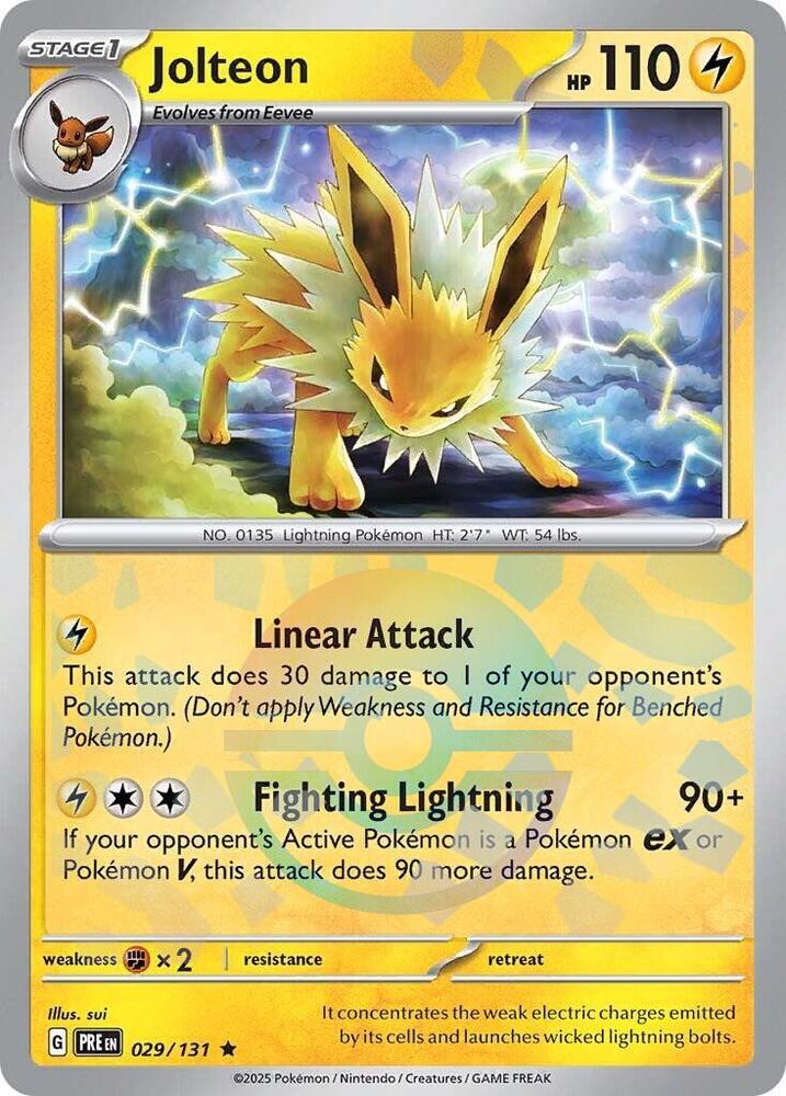 Jolteon (029/131) (Poke Ball Pattern) [Scarlet & Violet: Prismatic Evolutions] | Good Games Morley