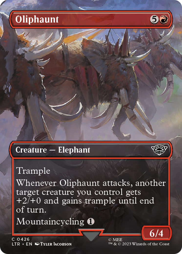 Oliphaunt (Borderless Alternate Art) [The Lord of the Rings: Tales of Middle-Earth] | Good Games Morley