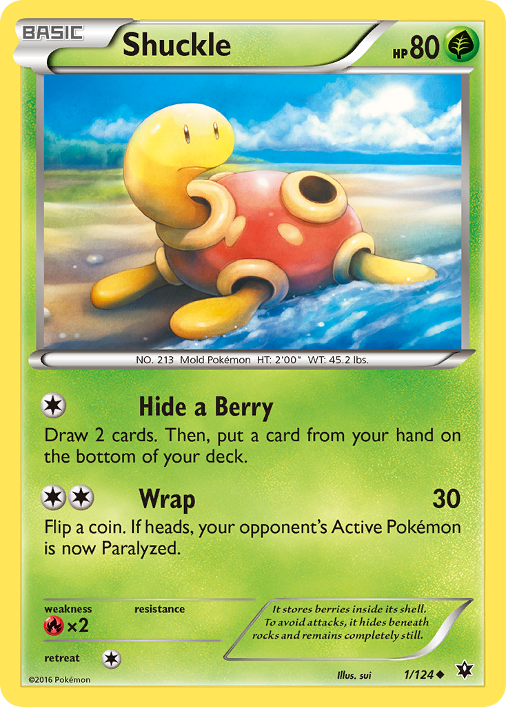 Shuckle (1/124) [XY: Fates Collide] | Good Games Morley
