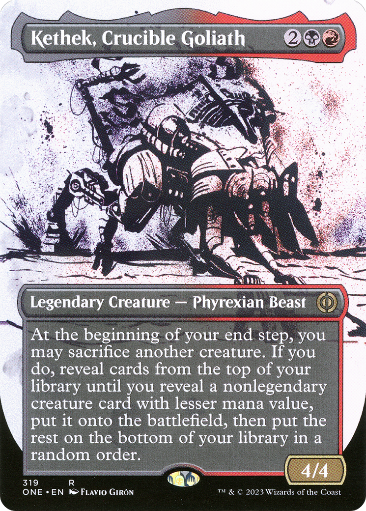 Kethek, Crucible Goliath (Borderless Ichor) [Phyrexia: All Will Be One] | Good Games Morley