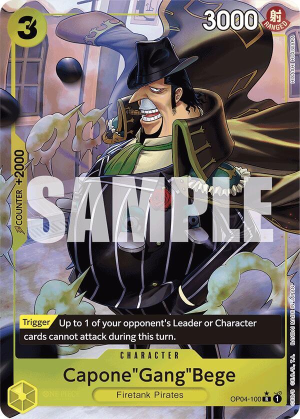 Capone"Gang"Bege OP04-100 (Premium Booster -The Best-)  - Full Art Foil | Good Games Morley