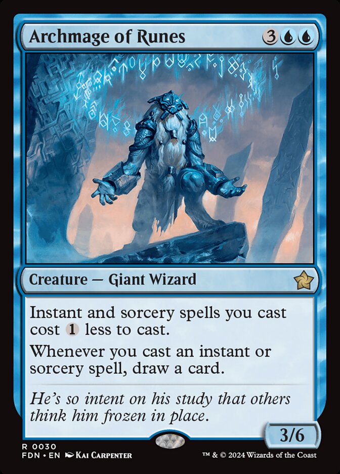 Archmage of Runes 30/291 (Foundations)  - Foil | Good Games Morley