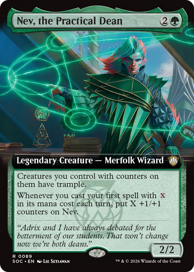 Nev, the Practical Dean (Extended Art) [Secrets of Strixhaven Commander] | Good Games Morley