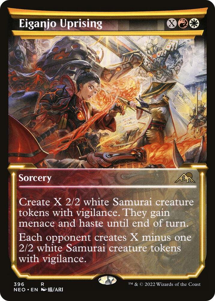 Eiganjo Uprising 396/302 (Kamigawa: Neon Dynasty)  - Showcase Foil | Good Games Morley