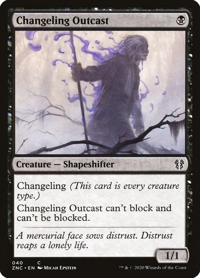Changeling Outcast 40/142 (Commander: Zendikar Rising)  | Good Games Morley