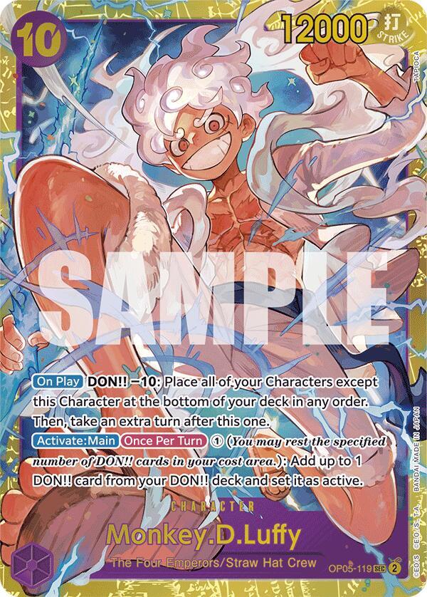 Monkey.D.Luffy (Reprint) OP05-119 (Premium Booster -The Best-)  - Foil | Good Games Morley