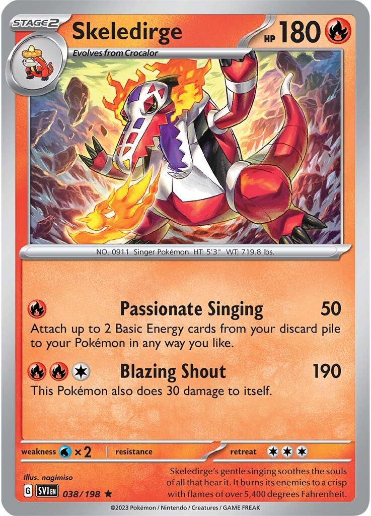 Skeledirge (038/198) [Scarlet & Violet: Base Set] | Good Games Morley