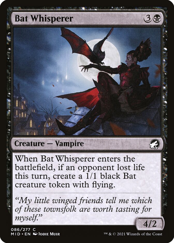 Bat Whisperer 86/277 (Innistrad: Midnight Hunt)  | Good Games Morley