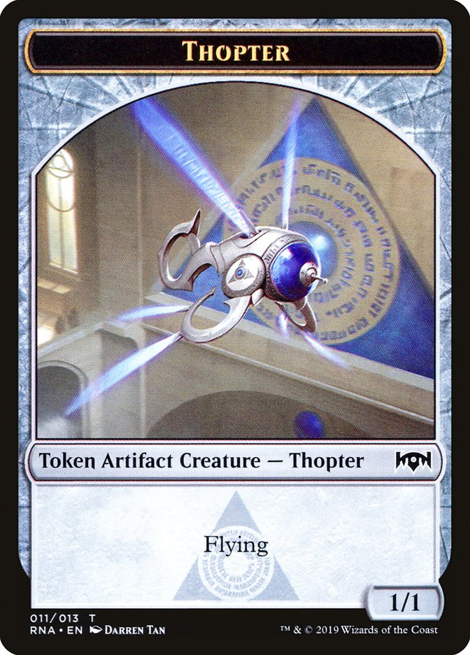 Bird // Thopter Double-Sided Token [Ravnica Allegiance Guild Kit Tokens] | Good Games Morley