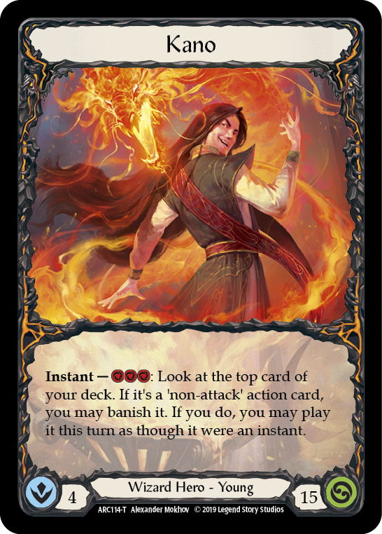 Kano // Nebula Blade [ARC114-T // ARC077-T] (Arcane Rising)  1st Edition Normal | Good Games Morley
