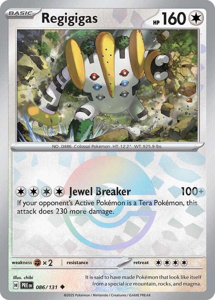 Regigigas 086/131 (SV: Prismatic Evolutions)  - Poke Ball Holofoil | Good Games Morley
