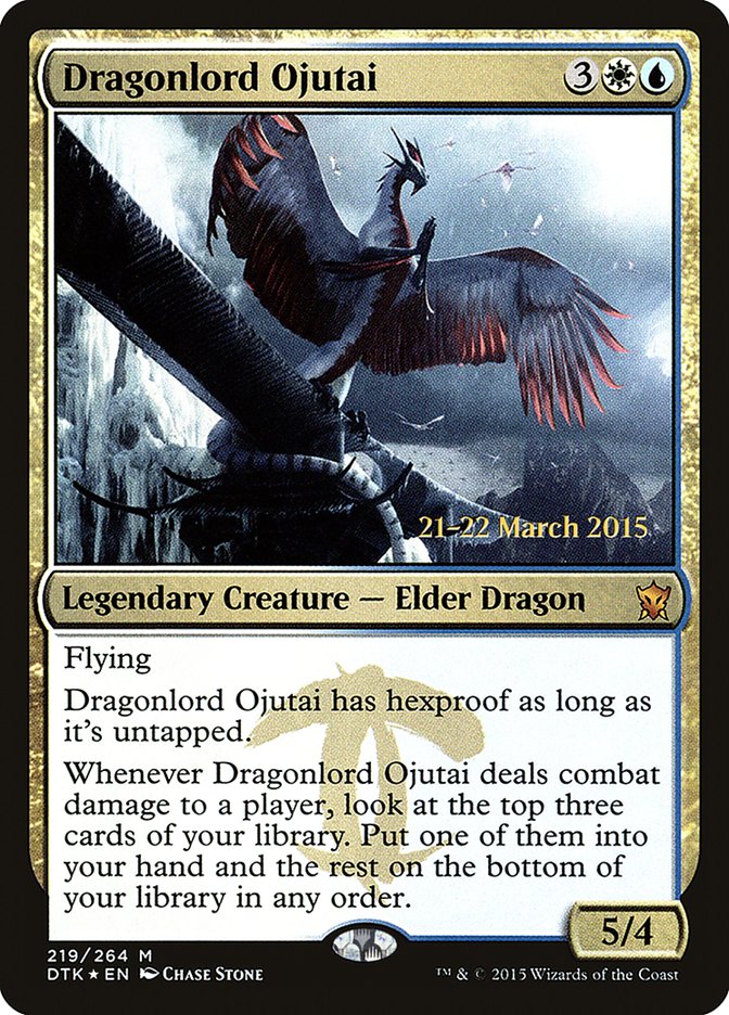 Dragonlord Ojutai [Dragons of Tarkir Prerelease Promos] | Good Games Morley