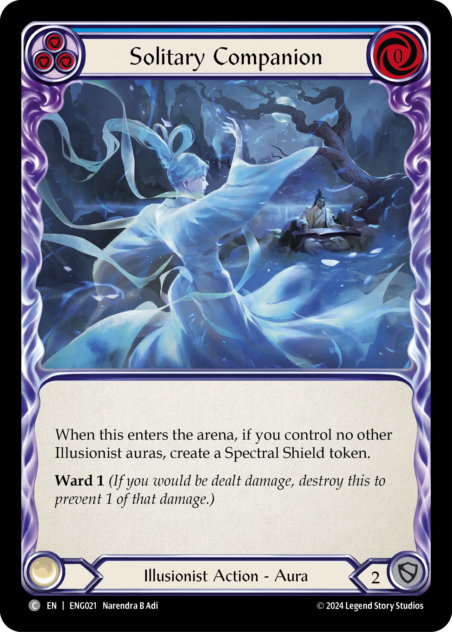 Solitary Companion [ENG021] (Part the Mistveil Enigma Blitz Deck) | Good Games Morley