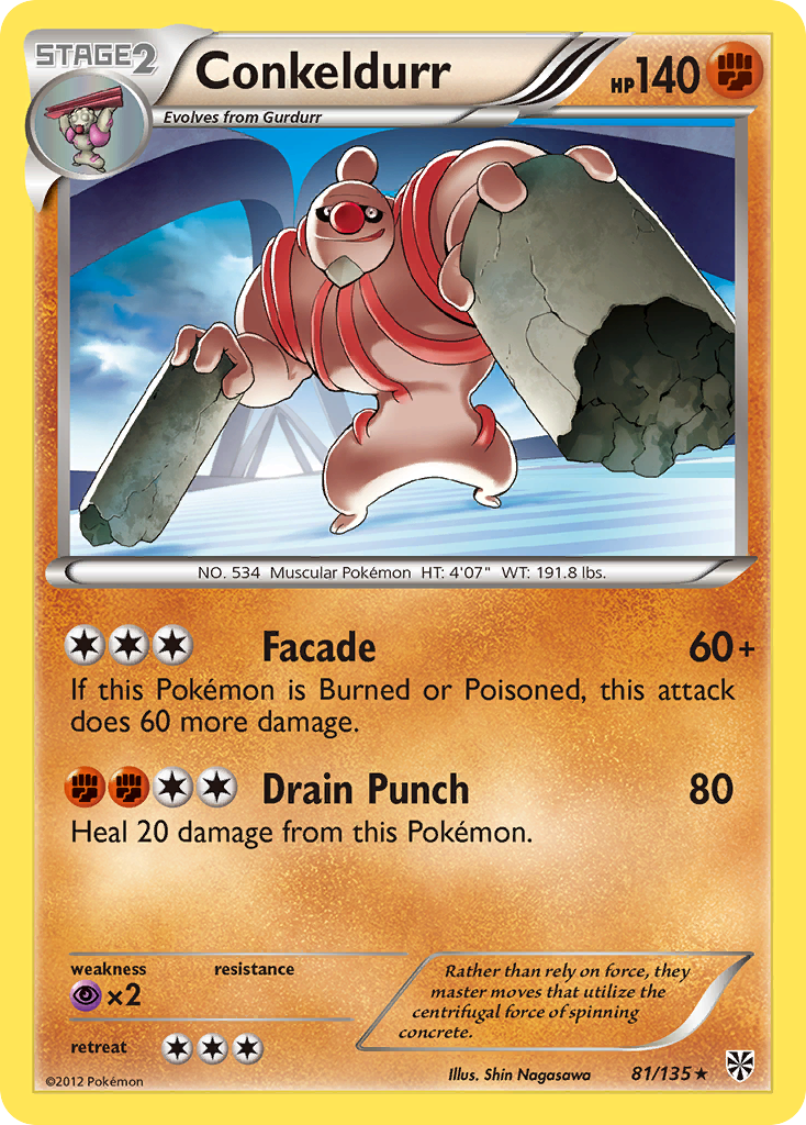 Conkeldurr (81/135) [Black & White: Plasma Storm] | Good Games Morley
