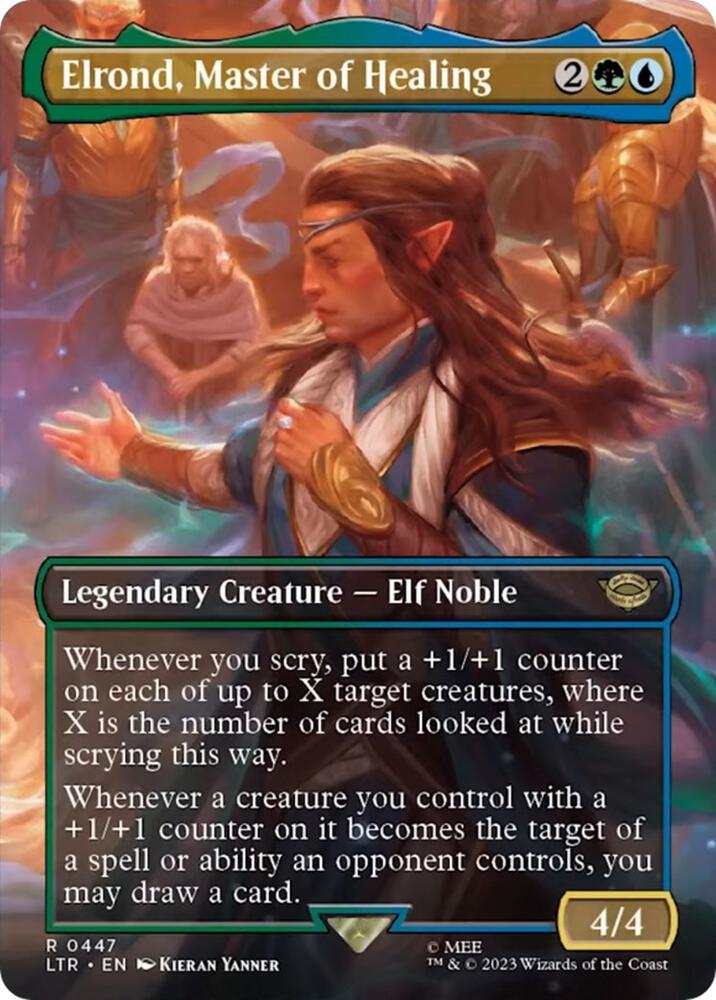Elrond, Master of Healing 447/281 (Universes Beyond: The Lord of the Rings: Tales of Middle-earth)  - Borderless | Good Games Morley