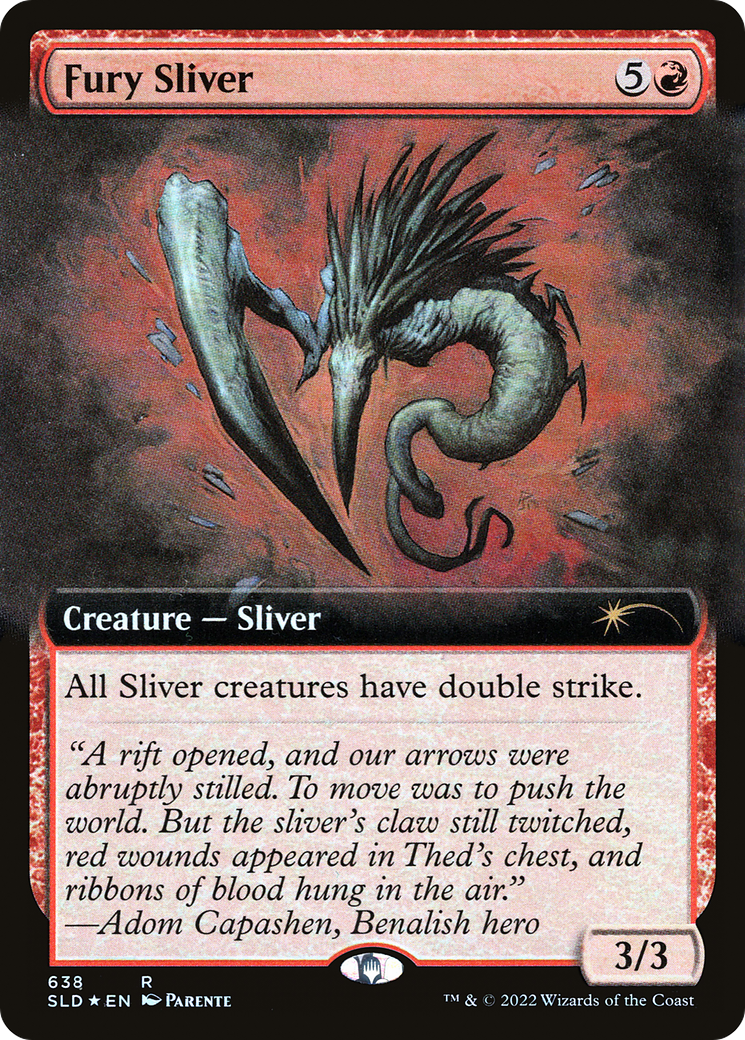 Fury Sliver (Extended Art) [Secret Lair Drop Promos] | Good Games Morley