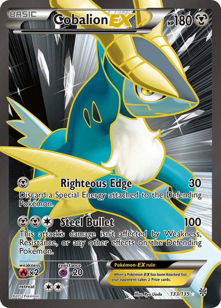 Cobalion EX (133/135) [Black & White: Plasma Storm] | Good Games Morley