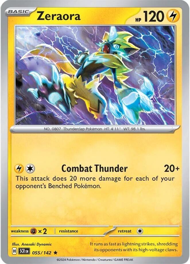 Zeraora 055/142 (SV07: Stellar Crown)  - Holofoil | Good Games Morley
