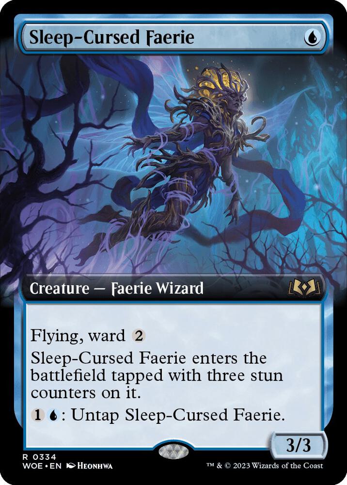 Sleep Cursed Faerie 334/276 (Wilds of Eldraine)  - Extended Art Foil | Good Games Morley