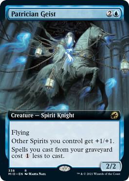 Patrician Geist Extended Art 338/277 (Innistrad: Midnight Hunt)  - Foil | Good Games Morley