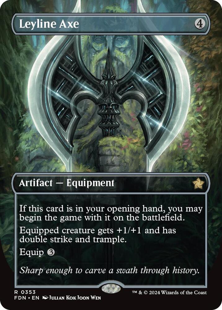 Leyline Axe 353/291 (Foundations)  - Borderless | Good Games Morley