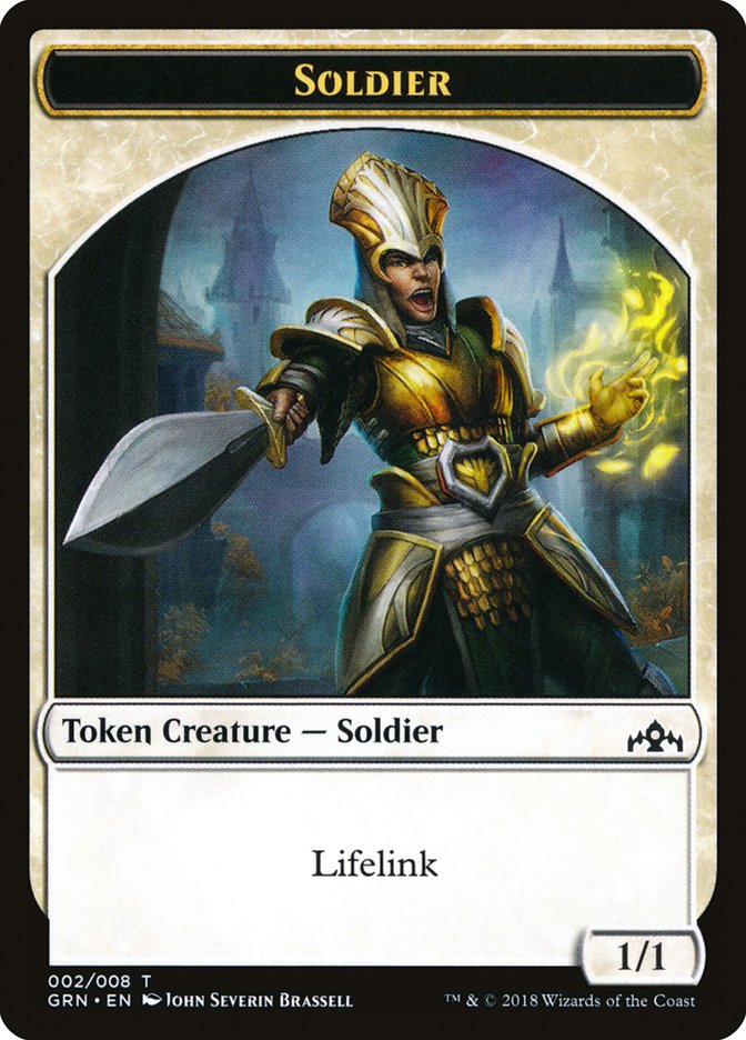Soldier Token [Guilds of Ravnica Tokens] | Good Games Morley