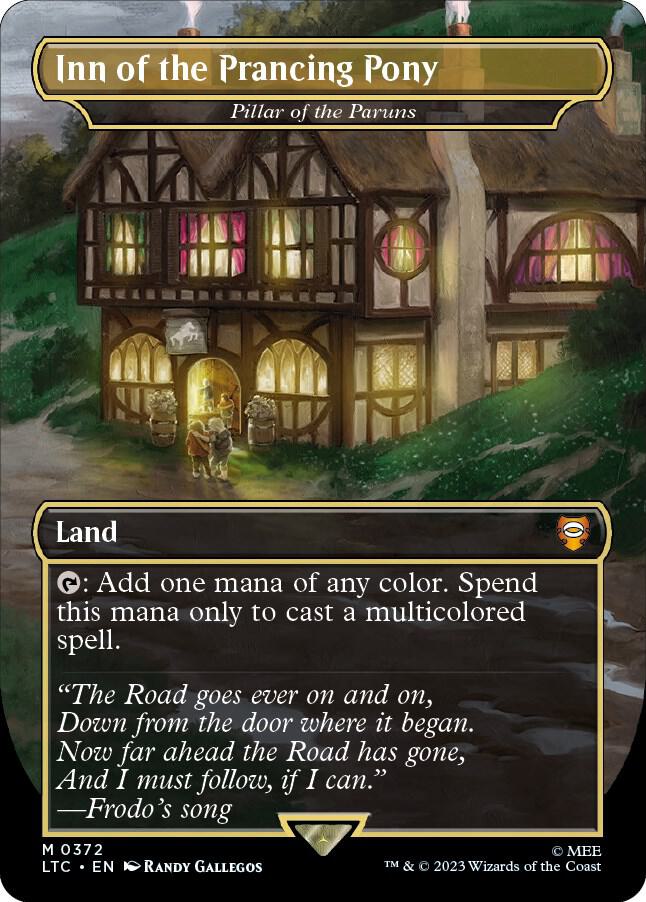 Inn of the Prancing Pony - Pillar of the Paruns 372 (Commander: The Lord of the Rings: Tales of Middle-earth)  - Borderless Foil | Good Games Morley
