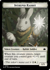 Wall // Intrepid Rabbit Double-Sided Token [Bloomburrow Tokens] | Good Games Morley