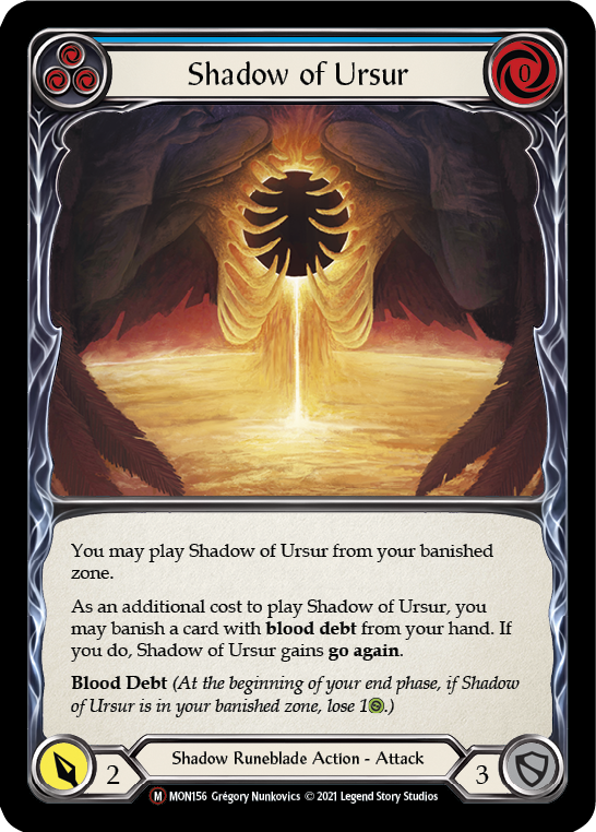 Shadow of Ursur [U-MON156] (Monarch Unlimited)  Unlimited Normal | Good Games Morley