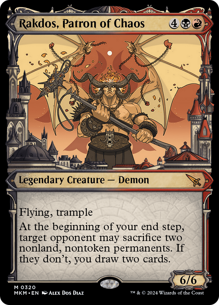 Rakdos, Patron of Chaos (Showcase) (0320) [Murders at Karlov Manor] | Good Games Morley