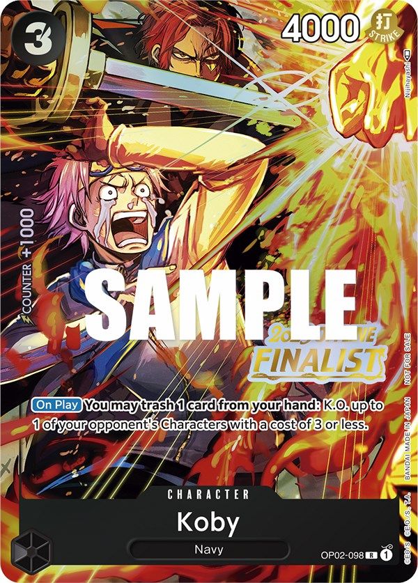 Koby (Offline Regional 2023) [Finalist] [One Piece Promotion Cards] | Good Games Morley