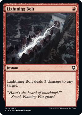 Lightning Bolt 187 (Commander Legends: Battle for Baldur's Gate)  - Foil | Good Games Morley