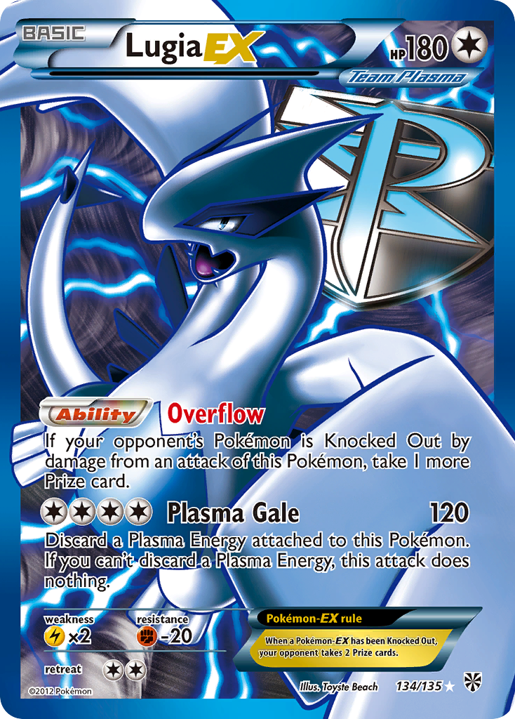 Lugia EX (134/135) [Black & White: Plasma Storm] | Good Games Morley