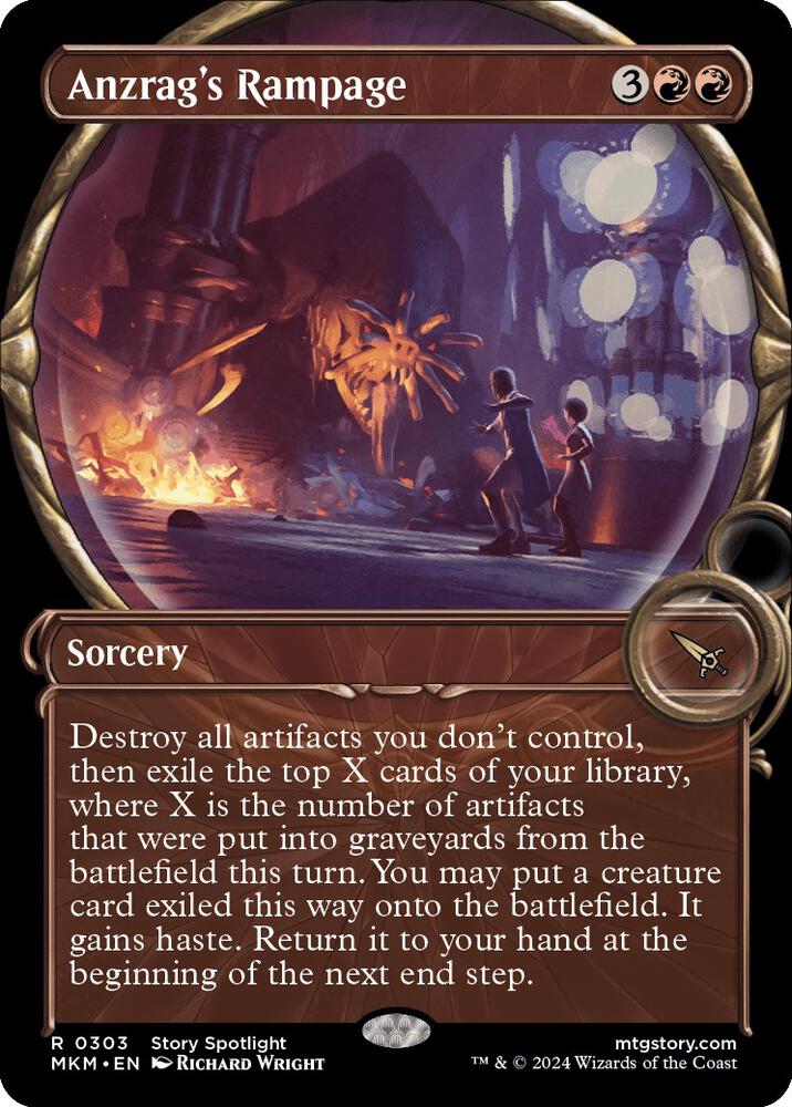 Anzrag's Rampage 303/286 (Murders at Karlov Manor)  - Showcase Foil | Good Games Morley