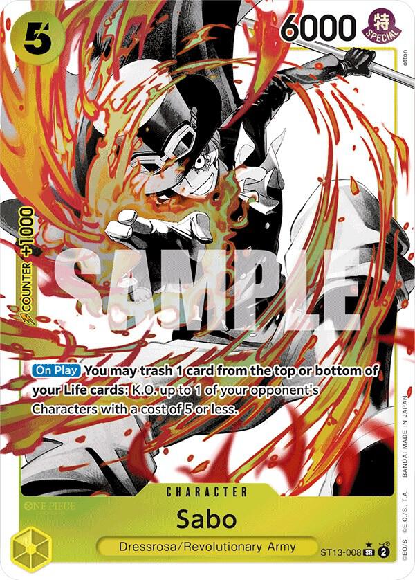Sabo ST13-008 (Ultra Deck: The Three Brothers)  - Parallel Foil | Good Games Morley