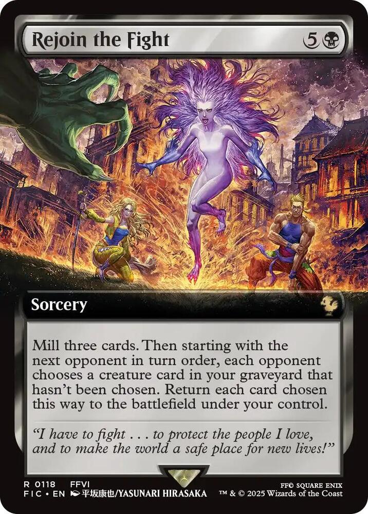 Rejoin the Fight 118 (Commander: FINAL FANTASY)  - Extended Art | Good Games Morley